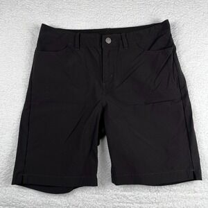 PATAGONIA Skyline Traveler Shorts Womens Black 10 Outdoor Hiking 8" Inseam EUC